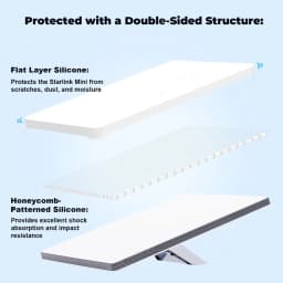 Case For Starlink Mini Silicone Protective Cover White Anti-collision Anti-fall Waterproof Sleeve For Starlink Mini