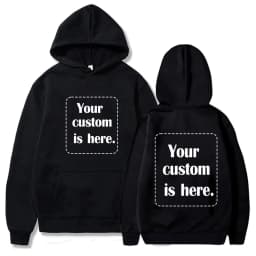 Customized Text Personalized Hoodies Warming Long Sleeve Sweatshirt Student Casual Custom Printed Text DIY Hoodie Fashion Tops
