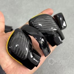 Car Gear Lever Upgrade Carbon Fiber Material Side Cover Suitable for Volkswagen Golf 7 GTI R Tiguan Passat B7 B8