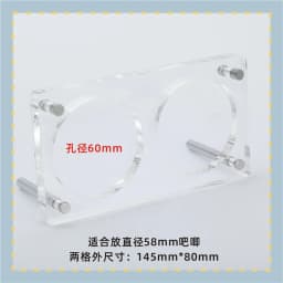 Acrylic Display Stand Holder Storage Box Barbecue Logo Display Rack Five Grids Dustproof Transparent Grain Tray Cartoon Acces...