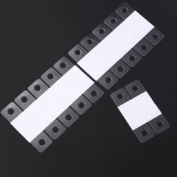iYOE 50/100pcs 20*35mm Plastic Transparent PET Round Hole Wall Mount Hooks, Easy Install Adhesive Hangers for Hanging Items Wall