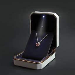 Wholesale LED Ring Box Jewelry Box for Wedding Engagement Proposal Ring Box Necklace Pendant Gift Box with Light Storage Case 