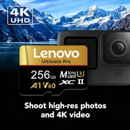 Lenovo Micro SDXC TF Memory Card High Transfer Speed UHS-I C10 U3 64GB 128GB 256GB 512GB 1TB for PC Laptop Surveillance Camera