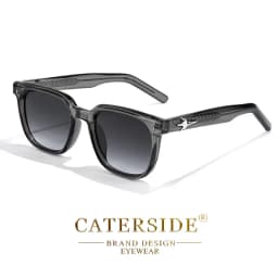 CATERSIDE Trend Square Man Sunglasses Large Frame Sun Glasses Party Travel Beach Eyewear Ideal Choice for Gifts UV400