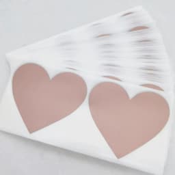 50Pcs Scratch Off Sticker 70x80mm Love Heart Shape Red/Rose/Gold/Grey Color Blank For Secret Code Cover