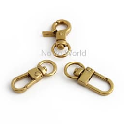 8MM 10MM Metal Snap Hook Swivel Eye Trigger Clip Clasp For DIY Bags Shoulder Strap Belt Buckle Webbing Leather Craft Accessories