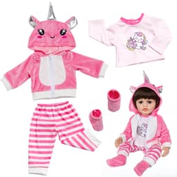 2025 New Lovely Jumpsuits For 20-22 Inch Baby Reborn Doll 50-55cm Doll Clothes And Accessories