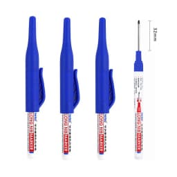4Pcs/Set Long Nib Head Markers 30mm Deep Hole Multi-Purpose Perforating Pen for Metal Waterproof Woodworking Bathroom Decoration