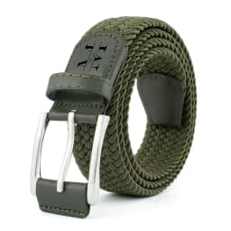 Customized Name Outdoor Nylon Canvas Belt Vintage Braided Design Breathable Adjustable Zinc Alloy Buckle Waistband for Men Women