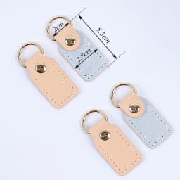 Hand Sewn Genuine Leather DIY Square Head Bag Pieces Replacement Strap Connectors Bag Buckle Accessories
