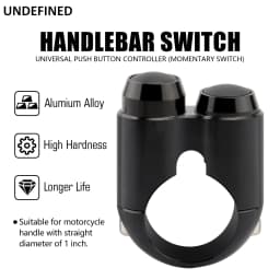 3&4 Buttons Motorcycle Switch 25mm Handle Controller Switches M-Unit Lights Starter Horn Universal " 1" Handlebar Switch