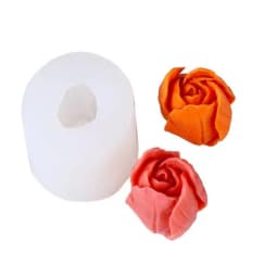 3D Three-dimensional Tulip Bud Mold Candle Mold DIY Dessert Fondant Flowers Chocolate Baking Mold