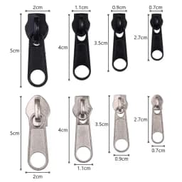 3# 5# 8# 10# Zipper Head Zipper Repair Kit Easy Fix Zipper Slider Head Puller Closure Universal Replacement Broken Wearable