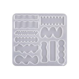 Irregular Hair Pin Mold Silicone Resin Epoxy Barrette Mold Crystal Mould for DIY Crafts Making Accessories