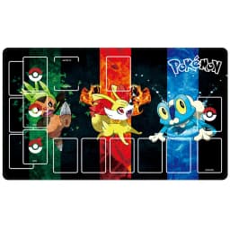 Kanto Starters Elemental TCG Playmat Non-slip Rubber Desk Mat
