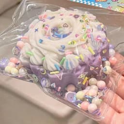 Taba Squishy Cake Doughnut Stress Relief Toy, Extra Large Sensory Fidget Toys for Kids Adults Anxiety Relaxation Squeeze Gift