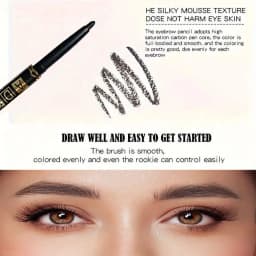 3PCS/9PCS Long-Lasting Waterproof Black Eyeliner Pencil -Smudge-Proof Sweat-Resistant for Bold Eye Makeup, Ideal Gift