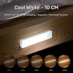 AITHEA Rechargeable Motion Sensor LED Cabinet Light Induction Night Light Portable Bar Lamp for Bedside Wardrobe Closet Aisle