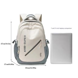 Large Capacity Lightweight and Simple Travel Canvas Backpack, Nylon Waterproof Casual Backpack, 15/16 Inch Laptop Backpack