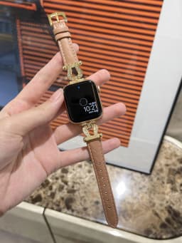 Diamond Leather strap for Apple Watch Band 44mm 45mm 38-42-40-41mm Luxury design Bracelet iwatch series 8 7 SE 6 5 4 Ultra 49mm