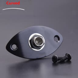 Flat / Curved Stainless Steel Jack Plate( Made in Japan by GOTOH) With Epi Output Jack(made in korea) For Electric Guitar Bass