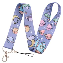 LB3010 Pink Love Neck Strap Lanyard for Key ID Card Cell Phone Straps USB Badge Holder DIY Neck Strap Hang Rope Rainbow Keychain