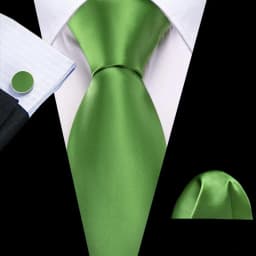 Barry.Wang Green Mint Teal Men Tie Hanky Cufflinks Set Jacquard Olive Sage Lawn Cyan Necktie for Male Wedding Business Gift