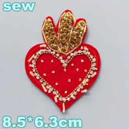 Embroidery Sequined Alphabet Pearl Letter Cross Patch,sequins Heart Beaded Eye Patches Badges Appliques for Clothing WF2210252