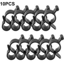 10Pcs Camping Awning Hooks Clips RV Tent Hangers Light Hanger Black Plastic Rope Clamp Tent Hooks Accessory For Caravan Camper