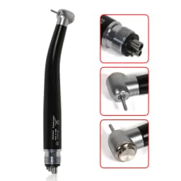 Dental High Speed 2/4Hole Clean Standard/Big Head Handpiece Push Button Air Turbine NSK Style Fit ISO Burs 1.6mm