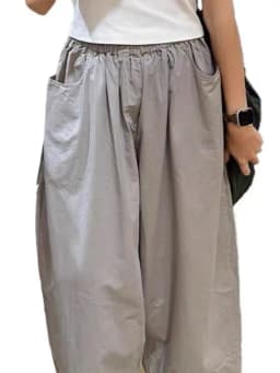 ay Thin Summer Casual Pants Women's plus Size Pear ape Slimming Small Size Qui Dry Wide Leg Pants Straight Cut Elastic ...