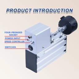Portable Fishing Rod Winding Machine Epoxy Resin Rotating Gluing Tool Fishing Rod Building Elctric-Drive Machine + Foot Switch