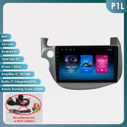Hizpo Android 14 Car Radio Multimedia GPS For HONDA FIT JAZZ 2007 - 2013 2 Din Navigation Head Unit AI Voice Bluetooth 360 Camera