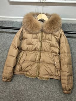 Lagabogy 2025 Winter Women White Duck Down Jacket Real Fox Mink Fur Collar Female Short Warm Puffer Coat Vintage Hooded Parkas