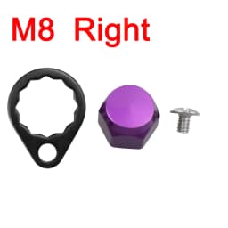 EKfan M8 Daiwa M7 Shimano Left / Right Hand Nut With Black 15MM Lock Washers and Screws For Baitcasting Fishing Reel DIY Parts
