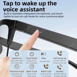 2026 Photosensitive Color Change Smart Glasses Bluetooth Voice Call Control Music UV Polarized Sunglasses Headphone Glasses Ht30