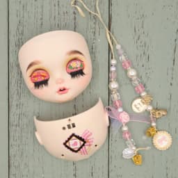 ICY DBS OOAK Blyth doll Hand-Painted Face Plate Including Back Plate Screws Lips carved 1/6 BJD Anime Girl
