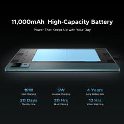 DOOGEE U13 Tablet Android 16 PC Gemini AI 13'' FHD+ Screen 32GB RAM 256GB 11000mAh Large Battery 7.5mm Ultra-thin Smart Pad