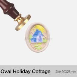 Sealing Wax Seal Stamp Oval Daisies Snowflake Bridge Plant Pattern Gift DIY Scrapbooking Supplies Handbook Brass Craft Stamps