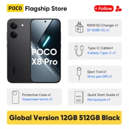 Newest Arrivals POCO X8 Pro Global Version 5G Smartphone Dimensity 8500-Ultra 6.59" AMOLED Display 50MP 6500mAh 100W HyperCharge