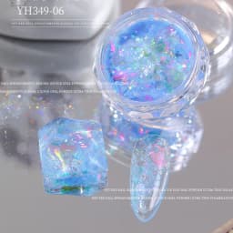 12 Colors Chameleon Glitter Flakes Irregular Untra-Thin Chameleon Yuki Glitter Sequins Mirror Effect Manicure Chameleon Sequins
