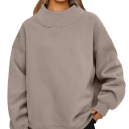 Womens-Oversized-Mock-Neck-Sweatshirt-Shoulder-Cut-Out-Design-Solid-Color-Long-Sleeve-Autumn-Lazy-Fit-Casual-Commuter-Pullover-T