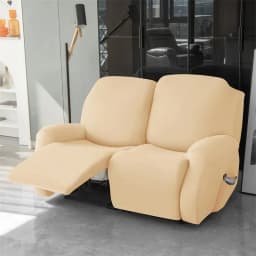 1/2/3 Seater Soft Recliner Sofa Cover Solid Color Simple Single Sofa Slipcover Relax Couch Armchair Protector Case Removable