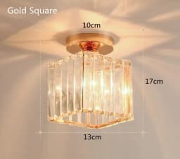Crystal Ceiling Light Corridor Channel Ceiling Lamp Luxur Balcony Aisle Lamp Home Foyer Track Light Kitchen Ceiling Light