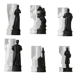 E06E Epoxy Craft Mold with Chess Theme for Display and Gift Projects
