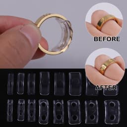 8/10pcs Transparent Spiral Based Ring Tools Spring Coil Ring Size Adjuster Guard Tightener Reducer Resizing Tool For Jewelry