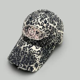 Street Retro Leopard Print Embroidery Baseball Hats New Women Sunshade Broken Style Versatile Personal Fashion Ins Peaked Caps