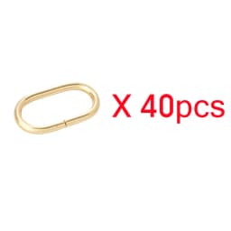 10-40pcs Metal Oval Ring Buckle 19-50mm Bag Strap Adjustment Loop Webbing Belt Buckle Garment DIY Accessories