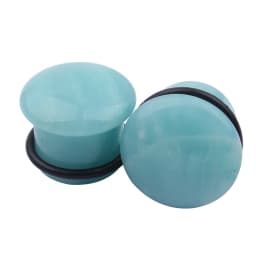 2pcs Organic Stone Ear Plugs Tunnels Single Flare Piercings Oreja Earrings Gauges Round Helix Lobe Labret Stretcher Body Jewelry