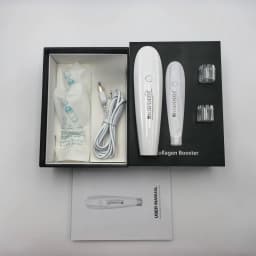 Electric Microneedle Pen MTS Automatic Serum Infusion Device LED Display Skin Care Beauty Tool with 2 Replaceable Cartridges